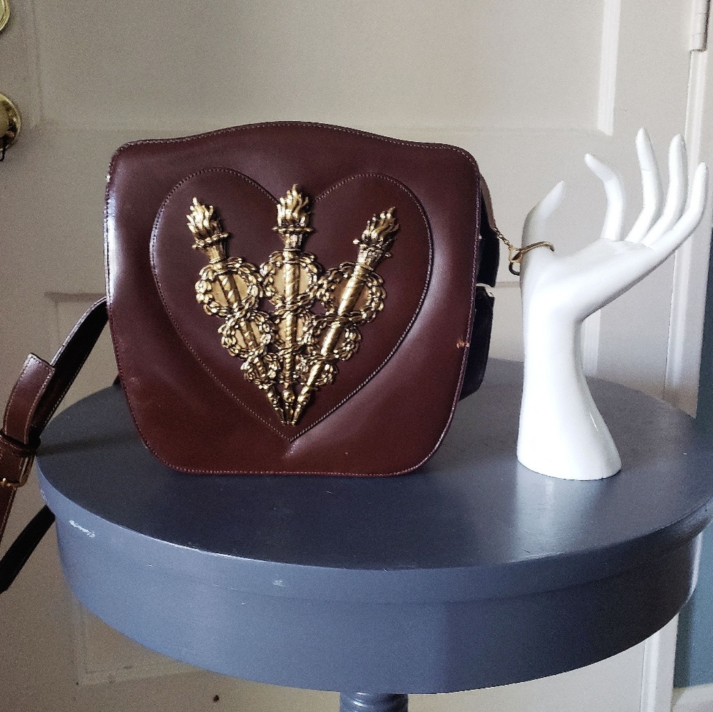 Vintage ♡ 1950s Artflex Leather Art Nouveau Purse